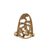 R-1559 Vintage Gold plated Silver Plated Punk Ring Rhinestone Crystal Different Shapes Single Ring For Right Finger For Women Girls