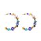 E-6351 Handmade Bohemian Acrylic Beads Statement Hoop Earrings for Women Summer Beach Holiday Party Jewelry Gift