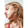 E-6351 Handmade Bohemian Acrylic Beads Statement Hoop Earrings for Women Summer Beach Holiday Party Jewelry Gift