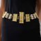 N-7649 New Fashion Belly Waist Belt For Women Gold Plated Sequins With Pearl Dress Body Belts For Women Party Jewelry Gift