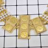 N-7649 New Fashion Belly Waist Belt For Women Gold Plated Sequins With Pearl Dress Body Belts For Women Party Jewelry Gift
