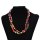 N-7654 E-6352 Handmade Bohemian Colorful Beads Stone Pearl Statement Necklaces & Earrings Jewelry Sets for Women Beach Party Gift