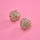E-6354 Cute And Colorful Stud Earring Rhinestone Semicircle Round Vivid Ball Stud Earrings For Women Teen Girls Jewelry
