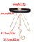 N-7659 Sexy Lady Black Elastic Rope Snake Pendant Thigh Chains for Women Crystal Leg Body Chain Beach Party Jewelry