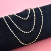N-7661 Shimmering Thigh Chain Elastic Black Rope Long Tasse Rhinestone Crystal Leg Chain For Women Beach Dance  Body Jewelry