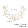 F-0938 Luxury Bridal Gold Wired Pearl Flower Headbands Headdress for Wedding Engagement Party Hair Accessories