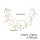 F-0938 Luxury Bridal Gold Wired Pearl Flower Headbands Headdress for Wedding Engagement Party Hair Accessories