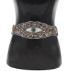 N-7666 2 Colors Handmade Bohemian Waist Belt Evil Eye Beads Elastic Statement Belly  Body Chain Dress Belt  Ethnic Jewelry