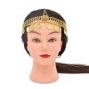 F-0945 4 Styles Flower-Shaped Goat-Shaped Indian Gold Silver Metal Coin Tassel Head Chains Crystal Headbands for Women  Party Hair Accessories