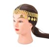 F-0947 Indian Gold Silver Metal Con Tassel Crystal Flower Dance Head Chains for Women Bridal Wedding Hair Accessories