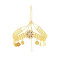 F-0948 3 Styles  Indian Gold Metal Coin Tassel Head Chains Crystal Headbands for Women  Party Hair Accessories
