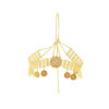 F-0948 3 Styles  Indian Gold Metal Coin Tassel Head Chains Crystal Headbands for Women  Party Hair Accessories