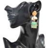 E-6364 Handmade Bohemian Geometric Acrylic Drop Dangle Earrings for Women Holiday Party Jewelry Gift