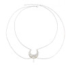 F-0949 Retro Crescent Moon Head Chain Crystal Headpiece Fashion Hair Accessories  For Women And Girls