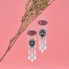 E-6365 Bohemian Trendsetting Earring Exquisite Patten Long Fringe Dangle Earring For Women And Girls Jewelry Gift