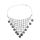 N-7674 Bohemian Gypsy Silver Coin Choker Necklaces Latticed Dense Inverted Triangle Necklaces For Women Girls Party Jewelry
