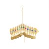 F-0952 Indian Vintage Gold Metal Acrylic Coin Tassel Head Chains Headdress Women Boho Dance Party Hair Accessories