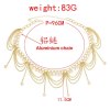 N-7675 Vintage Gold Metal Multilayers Coin Tassel Dress Dance Belly Waist Chains for Women Party Body Jewelry