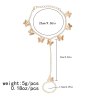 B-1163 Fashion Gold Silver Link Chain Butterfly Finger Hand Bracelets for Women Boho Summer Party Jewelry Gift