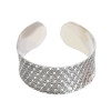 B-1165 vintage carved flower bangle cuff bracelet