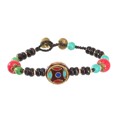 B-1166 Women Handmade Boho Wrap Bracelets Natural Stone Variety Beads Strand Bracelet