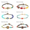 B-1166 Women Handmade Boho Wrap Bracelets Natural Stone Variety Beads Strand Bracelet