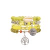 B-1168   8 Sets Boho Bracelets For Women Multilayer Stackable Sparkly Crystal Beaded Stretch Bracelets For Women Girls Gift