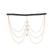 N-7679 Sexy Crystal Leg Chain Jewelry for Women Gold Butterfly Thigh Chain Boho Leg Chain for Beach Summer Holiday