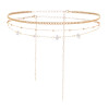 N-7681 Waist Chain for Women Belly Chain Stone Charm Sexy Bikini Summer Beach Body Jewelry Adjustable