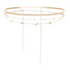 N-7681 Waist Chain for Women Belly Chain Stone Charm Sexy Bikini Summer Beach Body Jewelry Adjustable