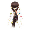 F-0960 New Boho Flower Hair Accessories Long Fringe Butterfly Headband Indian Jewelry