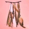 F-0959 Ethnic Rope Woven Feather Headbands Headdress Indian Tribal Festival Party Hair Accessories