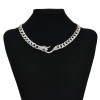 N-7686 Women Fashion Clavicle chain simple design pendant hip hop trend sweater chain ins jewelry