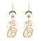 E-6389 Punk Gold Metal Sun Moon Snake Pendant Earrings for Women Boho Holiday Party Jewelry Gift