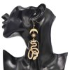 E-6389 Punk Gold Metal Sun Moon Snake Pendant Earrings for Women Boho Holiday Party Jewelry Gift