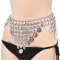 N-7690 Boho Vintage Silver Metal Coin Tassel Bikini Belly Dance Waist Body Chains for Women Female Party Jewelry Gift