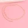 N-7691 Metal Waist Chain Women Girls Adjustable Body Link Heart Decoration Belts Fashion Belly Jewelry for Summer Beach