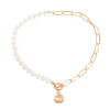 N-7687 Fashion Shell-shaped Simulated Pearl Necklace for Girls