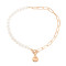 N-7687 Fashion Shell-shaped Simulated Pearl Necklace for Girls