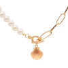 N-7687 Fashion Shell-shaped Simulated Pearl Necklace for Girls