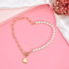 N-7687 Fashion Shell-shaped Simulated Pearl Necklace for Girls