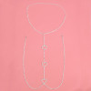 N-7692 Boho Rhinestone Statement Chest Chain Crystal Necklace Body Chain Summer Beach Body Jewelry Accessories For Women and Girls