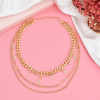 N-7688 Fashion Gold Silver Moon Star Multilayer Alloy Necklace Jewelry Women Gifts