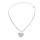 B-1174 Romantic Full Crystal Rhinestone Heart Pendant Anklet for Women Bridal Wedding Party Jewelry Gift