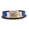 B-1171 Women Men Fashion 6 Colors Handmade Leather Rope Woven  Charms Bracelets Adjustable Party Jewelry Gift