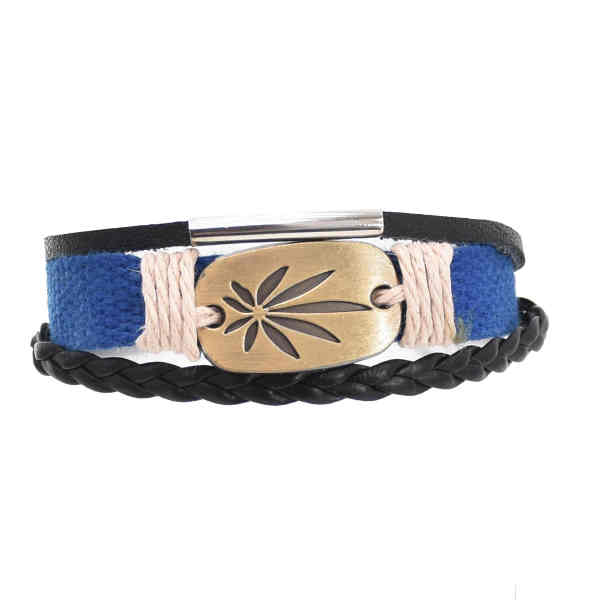 B-1171 Women Men Fashion 6 Colors Handmade Leather Rope Woven  Charms Bracelets Adjustable Party Jewelry Gift