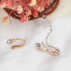 E-6393 2Pcs/set Punk Crystal Snake No Pierced Clips On Earrings for Women Boho Party Jewelry Gift