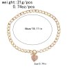 N-7695 Elegant Gold Chain Pearls Heart Pendant Necklaces for Women Lady Wedding Party Jewelry Gift