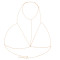 N-7698 Women Sexy Glistening Body Chain Gold Plated Chest Chain Summer Beach Body Jewelry