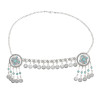 F-0962 Bohemian Boho Headpiece For Women Turquoise Long Tassel Coin headpiece Decoration Hair Accessories Jewelry For Women Dancing Girls